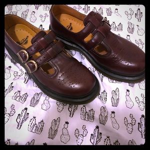 Maroon Maryjane Dr. Martens